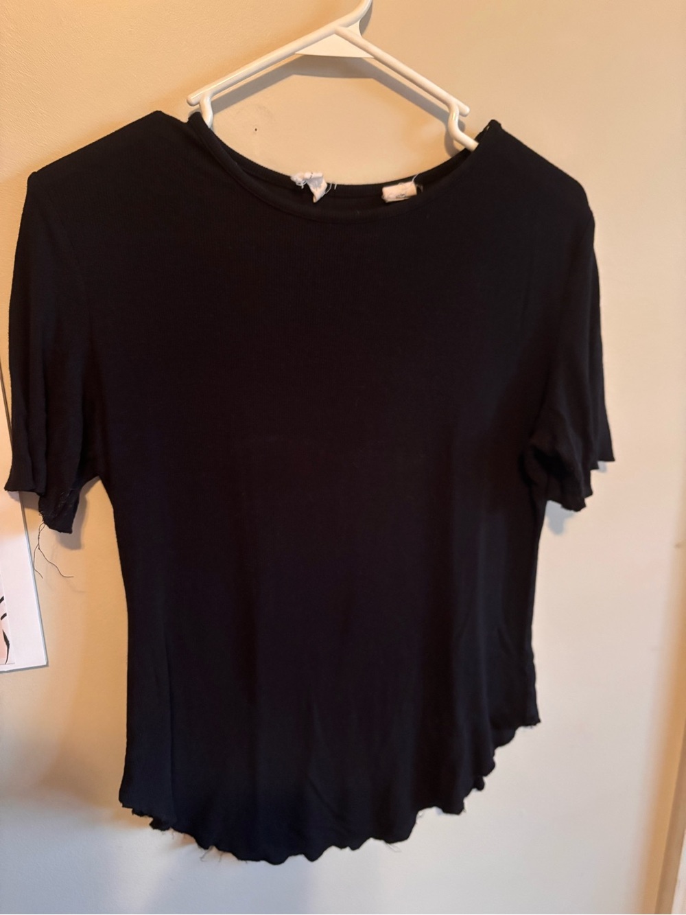 Classic Black Short-Sleeve Women’s Top